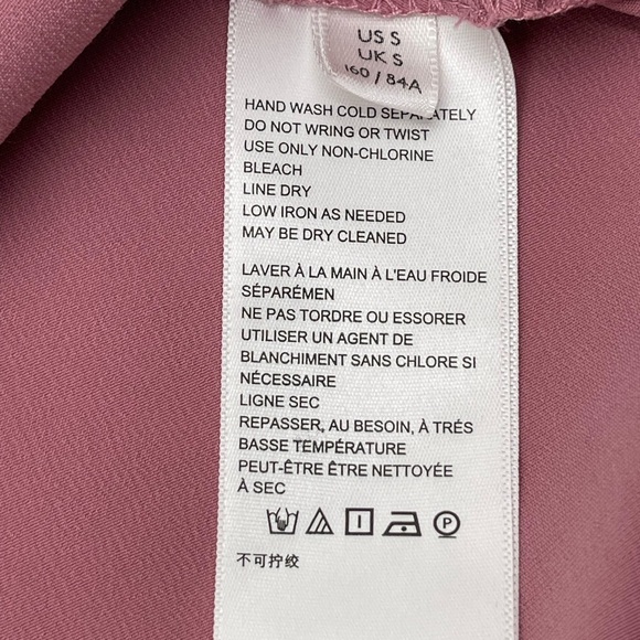 Urban Outfitters Perrie Lace-Inset Slip Dress Women’s Size Small Mauve Pink - Picture 14 of 16